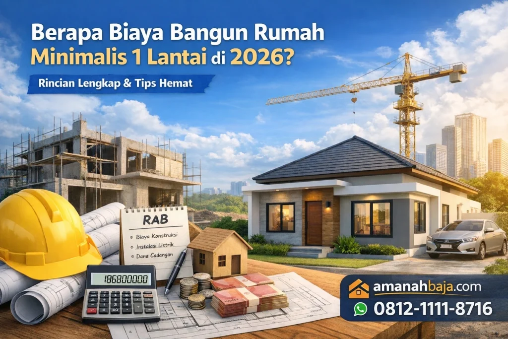 biaya bangun rumah minimalis terjangkau di amanah baja